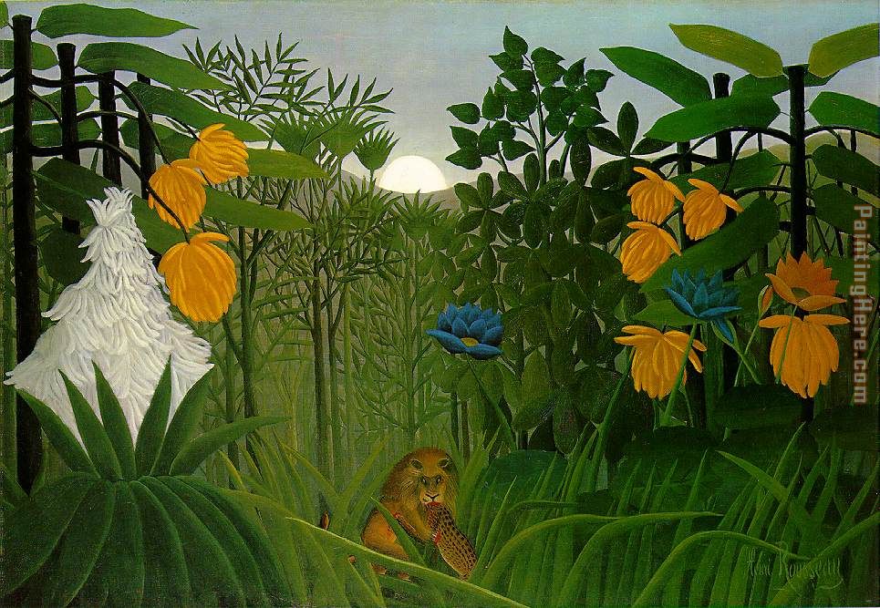 Henri Rousseau The Repast of the Lion